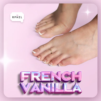 French Vanilla - Press-on Toenail Kit (Light Tone)
