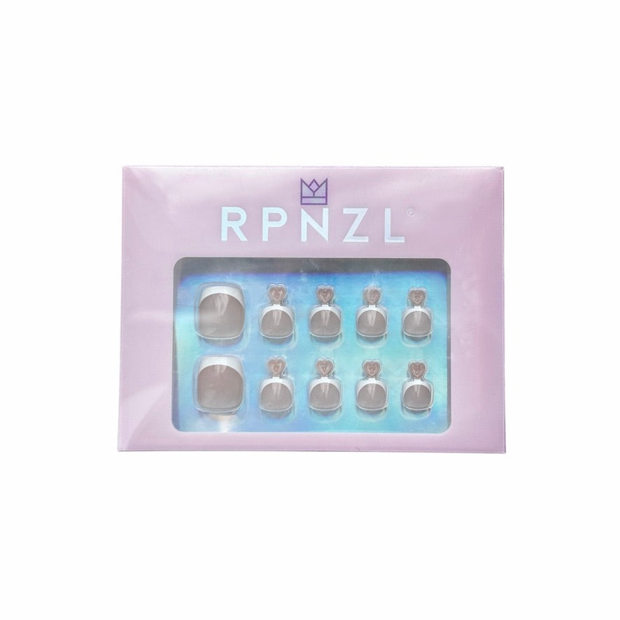 French Vanilla - Press-on Toenail Kit (Light Tone)